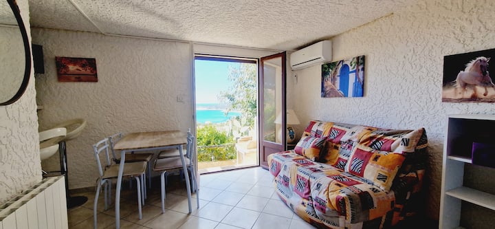 Grand Studio Terrasse Vue Mer à 5min Plage Du Peru - Corsica
