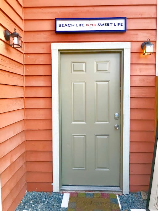 Exterior Door to Upper Cottage