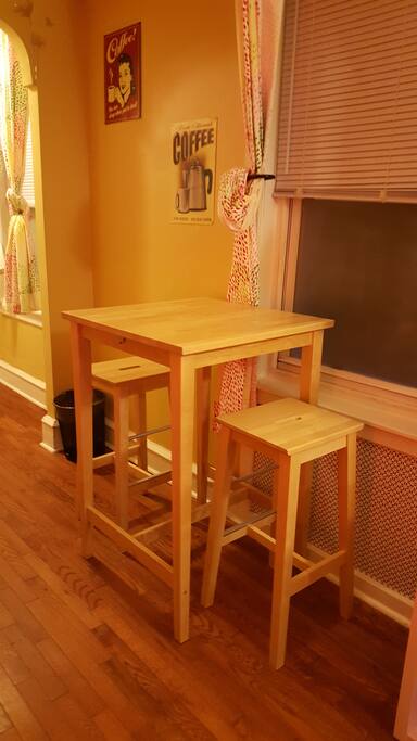 Small dining area