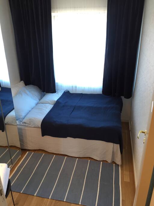 The guestroom. 120cm wide bed