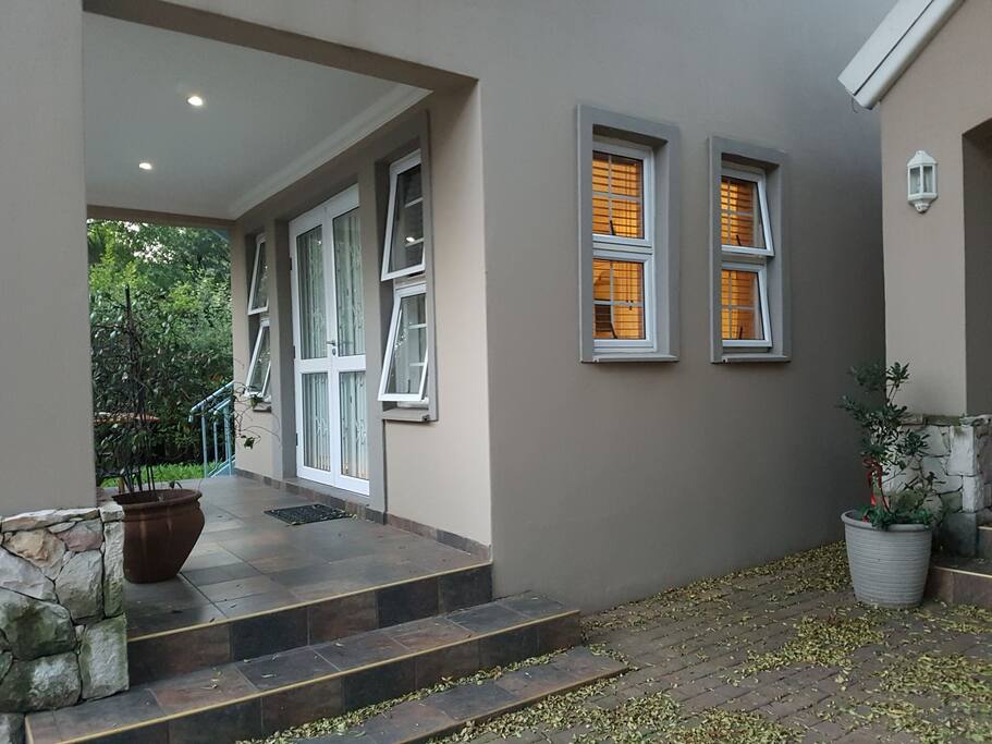 The Pomegranate Room has it's own patio with private entrance.