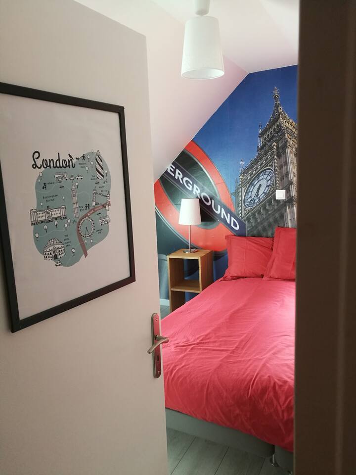 Chambre Londres à l'étage