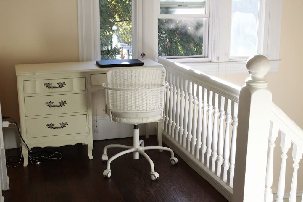 Desk outside the room for your writing/computer needs