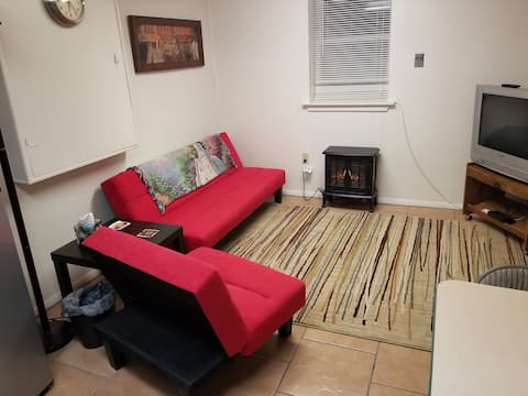 Cozy basement apartment with kitchenette