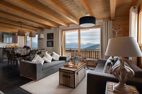 Stylish ski chalet, incredible views in 4 Vallées
