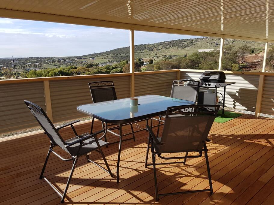 Spacious undercover outdoor bbq area.