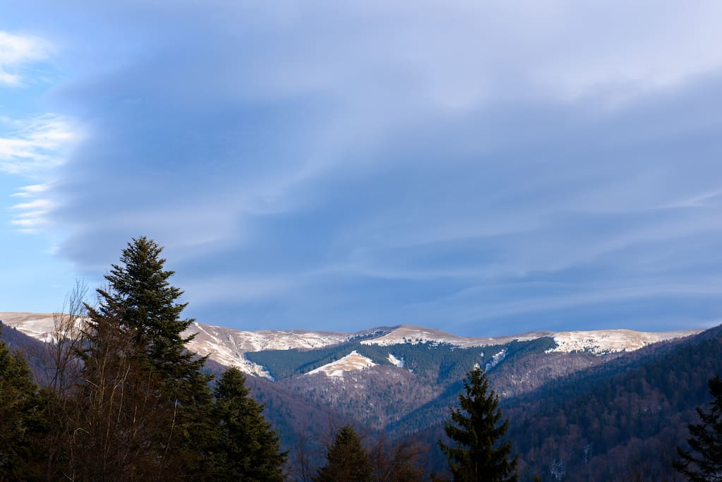 Mountainside view from the appartment
