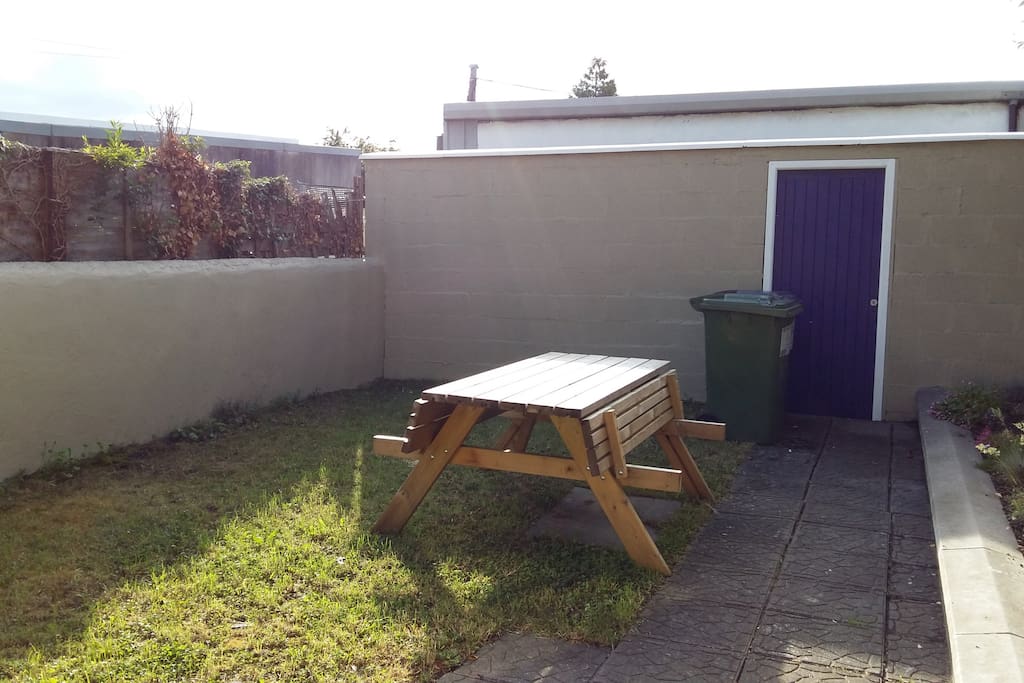 Private rear garden off kitchen