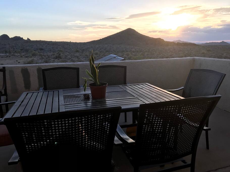 Enjoy our sunset of the house