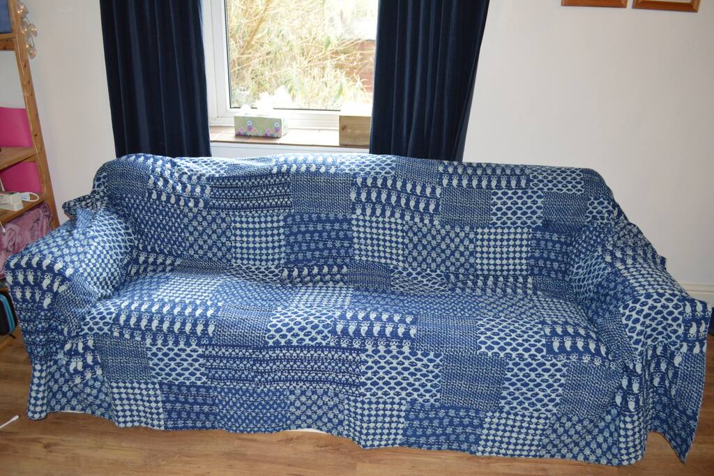 The living room sofa