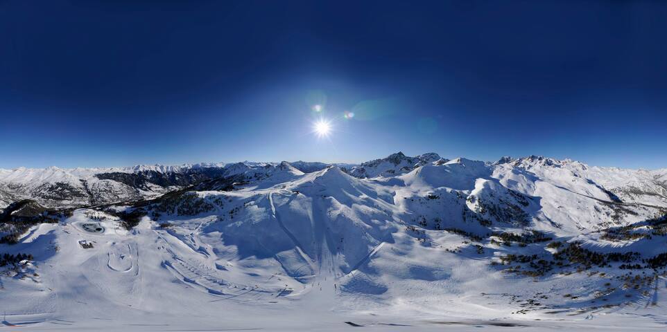 Studio + terrace on the slopes Serre Chevalier