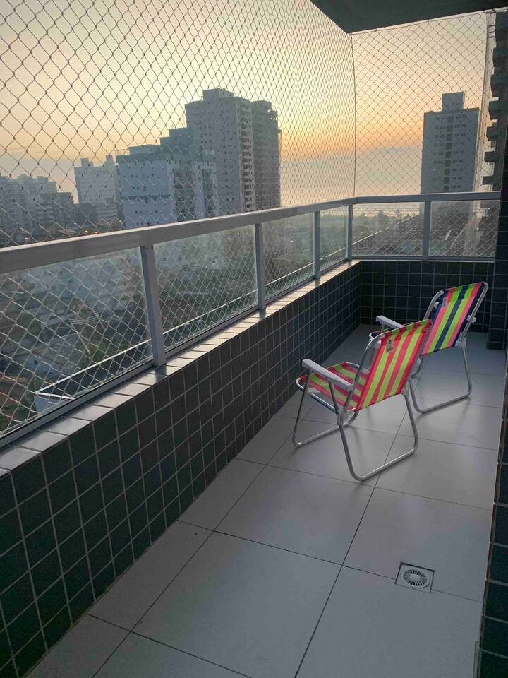Apto Nova Vista Mar and Balcony with BBQ