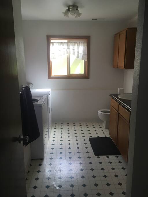 Downstairs bathroom/ laundry room