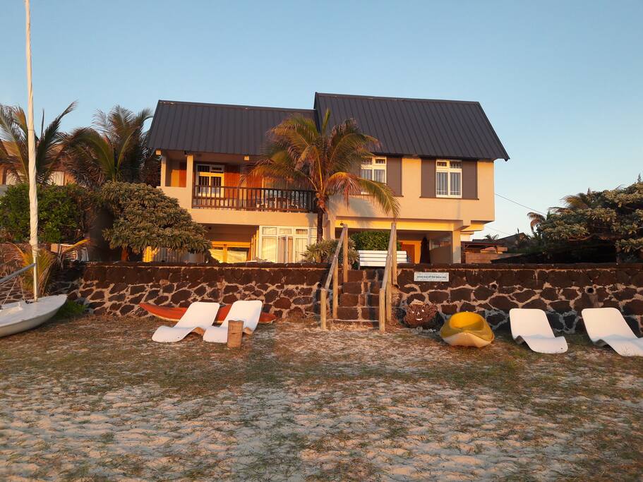 Sunrise on the Villa and the Apartment