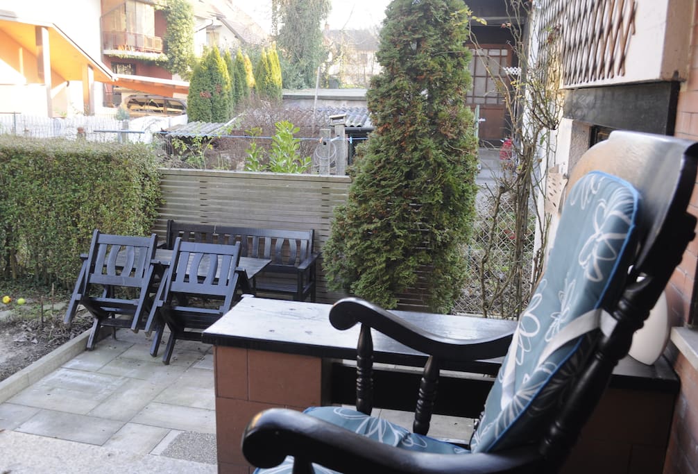 Balcony outside living room