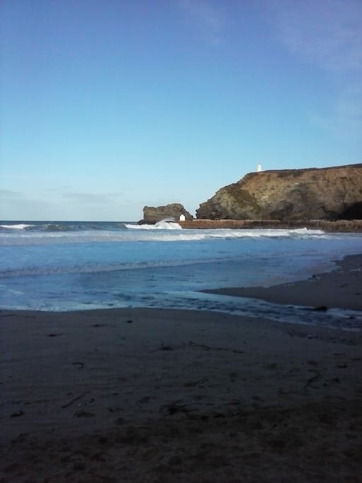 Portreath beach 1.5 miles from house