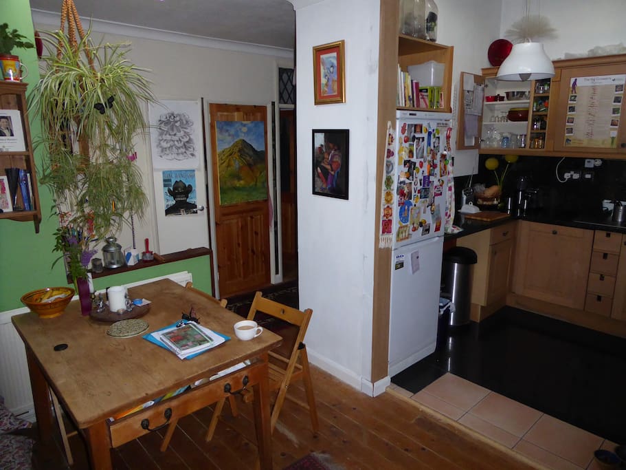 dining room and kitchen