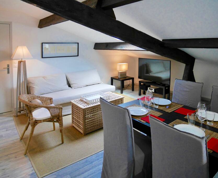 Le salon / salle à manger