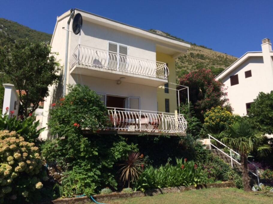 The view of the house from the lower garden...