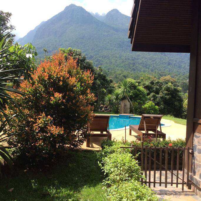 Shared private swimming pool
