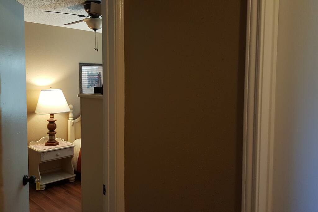 Lock and key on your bedroom door for your privacy and security.
