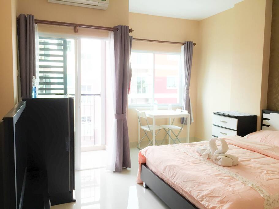 Bed and table