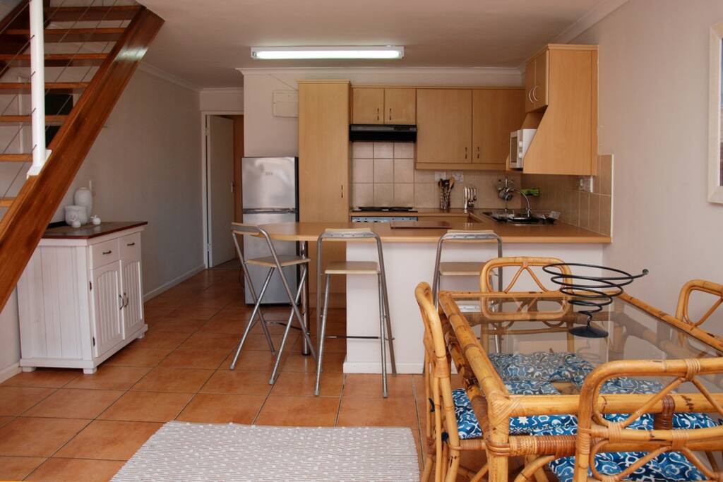 Dining area and kitchen