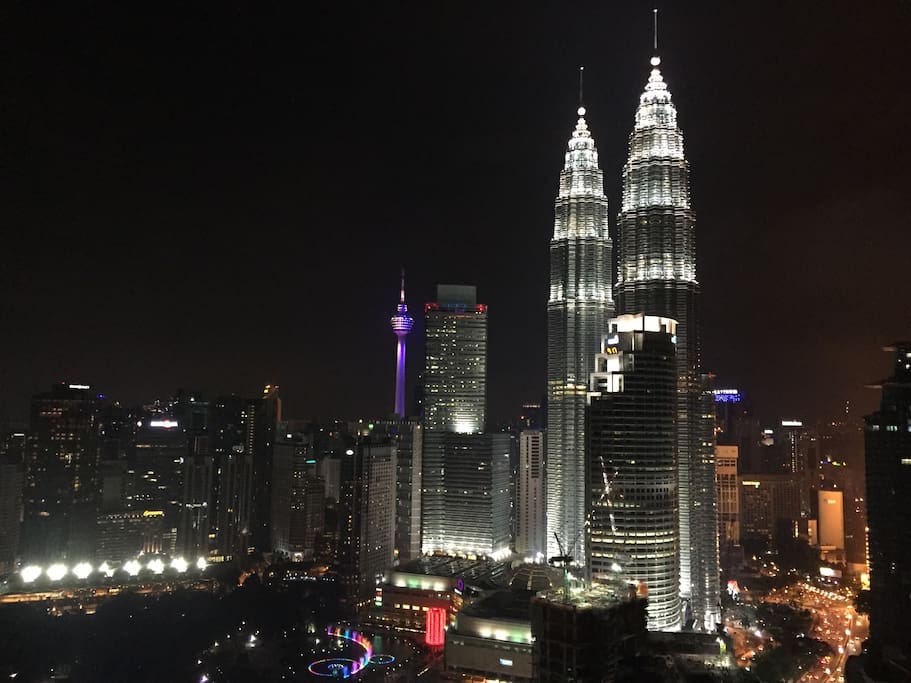 Night view from the unit