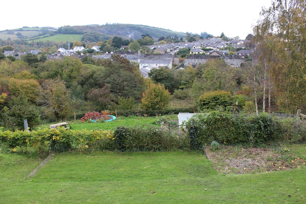 The garden and view.