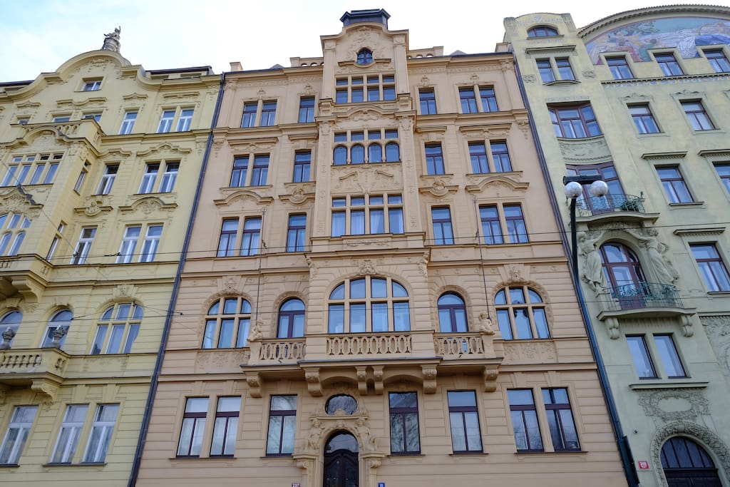 One of the most beautiful art nouveau buildings in Prague