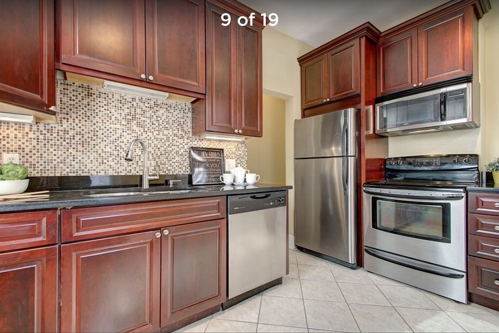 Kitchen w dishwasher and microwave
