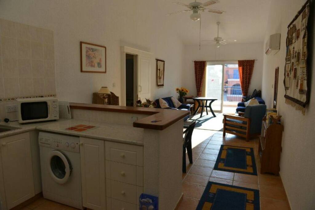 Kitchen and living room