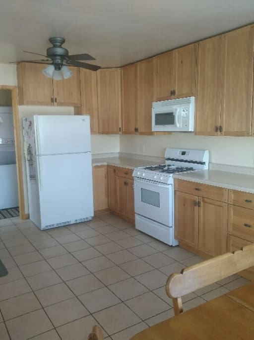Large kitchen is great for meals