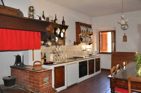 Large home with fireplace