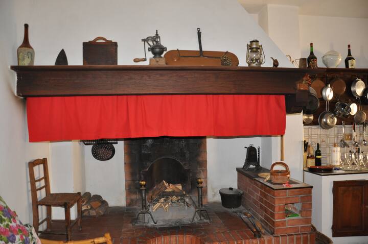 Large home with fireplace