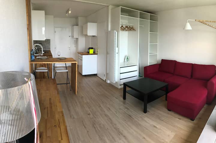 Studio yenye nafasi kubwa na ya kisasa