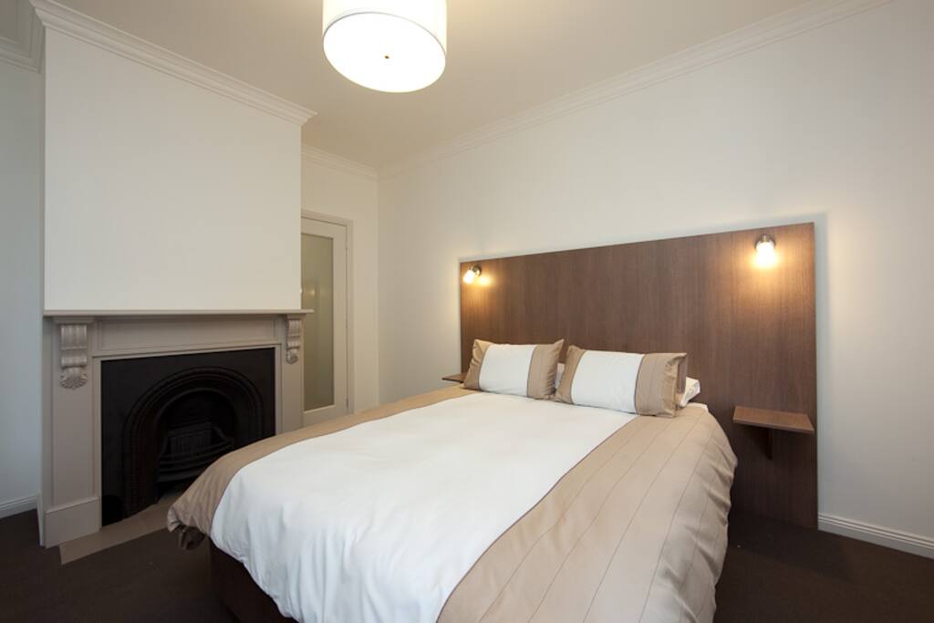 Generous queen size bedroom with ensuite and toilet