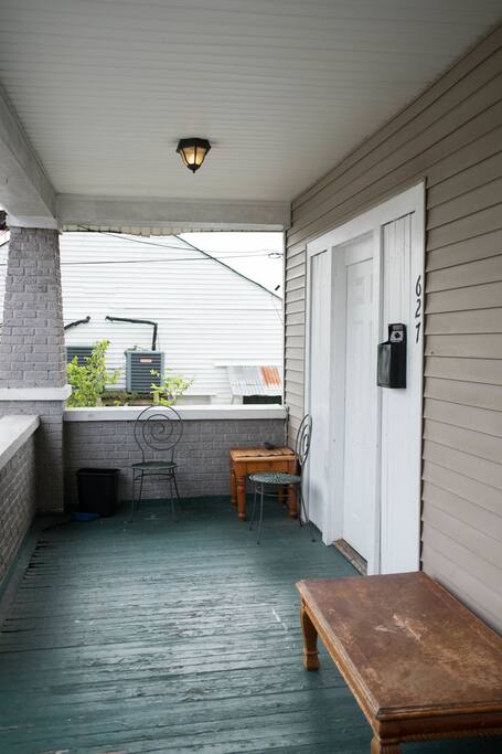 The front porch.