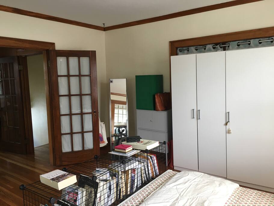 Full-sized mirror and dresser