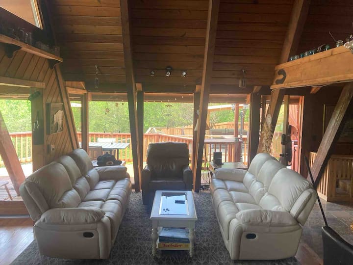 High-n-helen, Hottub, Vibe Bed And Amazing View! - Helen, GA