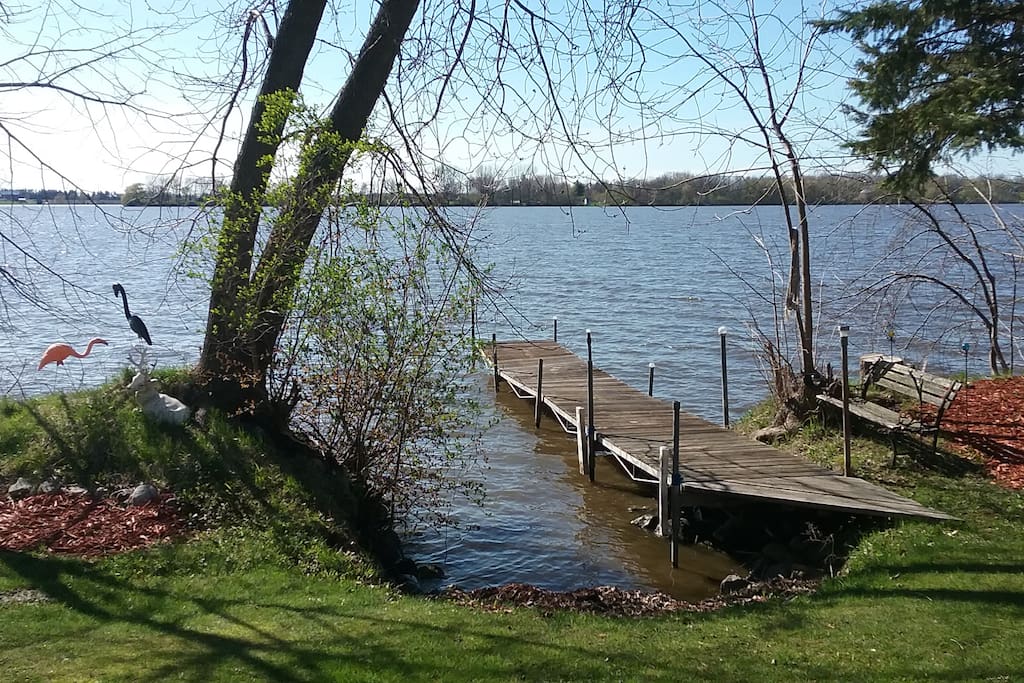 More reminiscent of a lake in northern Wisconsin, this point on the island the best views in 180 degrees, including sunsets to remember.
