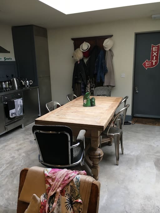 open plan kitchen