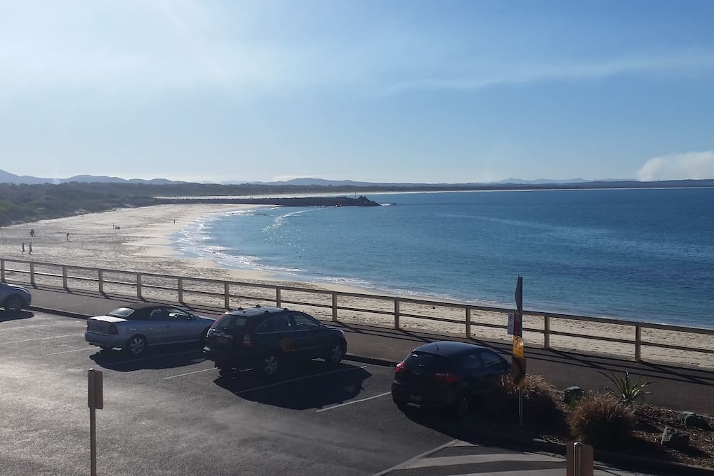 Directly opposite Forster Beach
