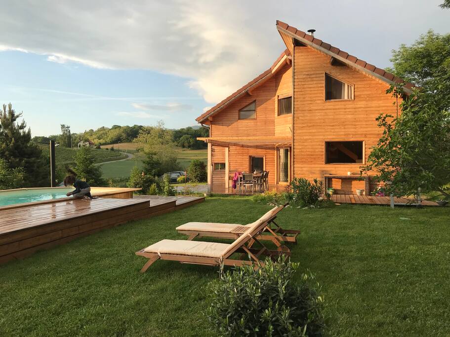 La maison vu face sud