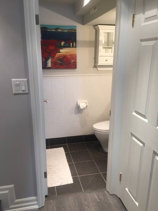 Private bathroom with shower