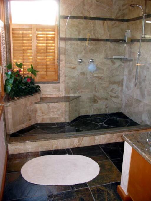 Master shower