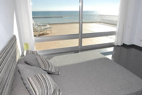 Beachfront villa