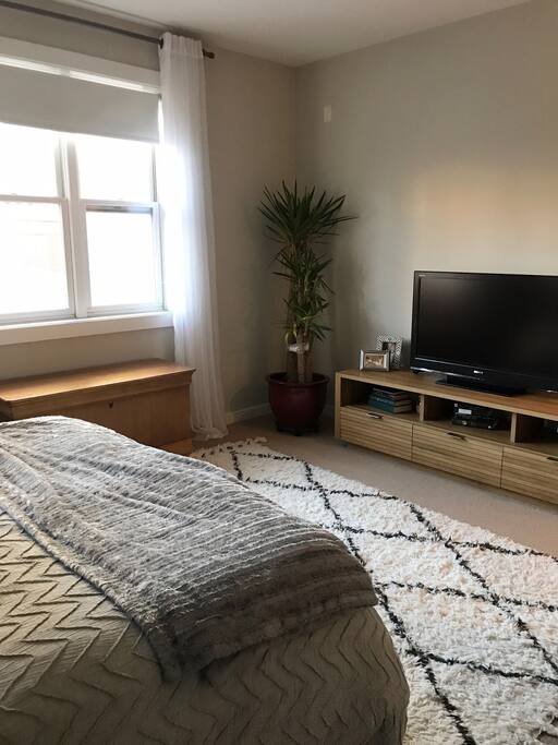 TV in Bedroom #1 + Google chrome cast to stream Netflix, hulu, etc.