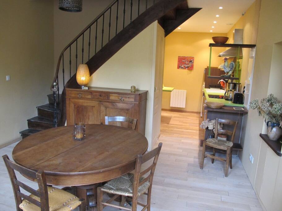 salon et cuisine