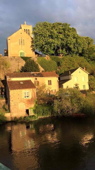 House with church